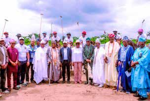 Abiodun performs Ground Breaking of Abeokuta Polo Club.