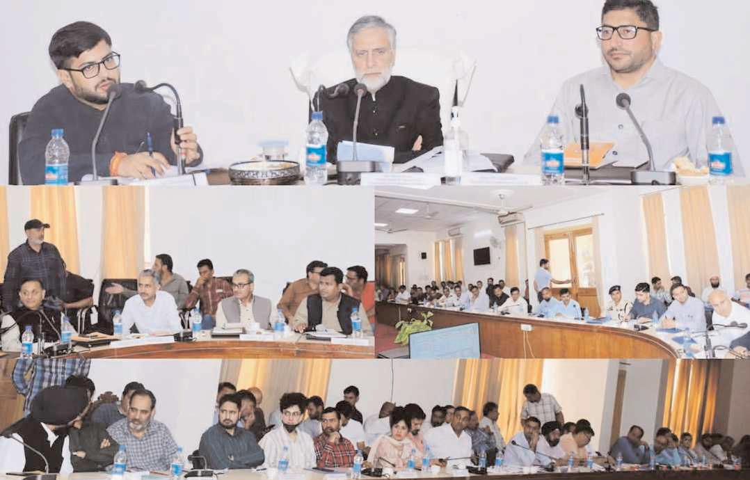 MP Mian Altaf reviews progress of developmental projects in Rajouri
