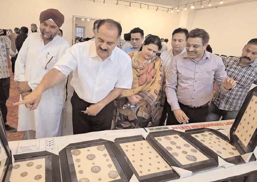 Principal Secretary Culture inaugurates rare Coins Exhibition at Kala Kendra