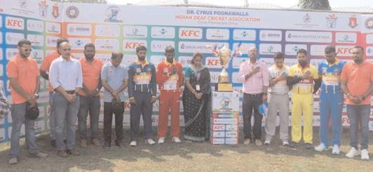 Dignitaries supported the IDCA 6th One-Day National Zonal Cricket Championship for Deaf in East Coast Railway Stadium, Bhubaneswar & SOA Cricket Ground, Bhubaneswar for inclusivity.