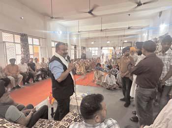 Janta Darbar Organized by MLA Bahu Ch. Vikram Randhawa at Govindpura, Chatha, Satwari