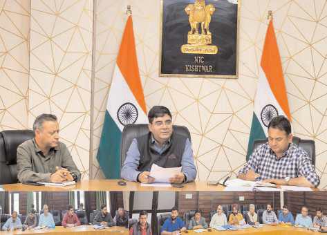 Kishtwar admin discusses implementation of Skill Development Program under Power Projects R&R Plan