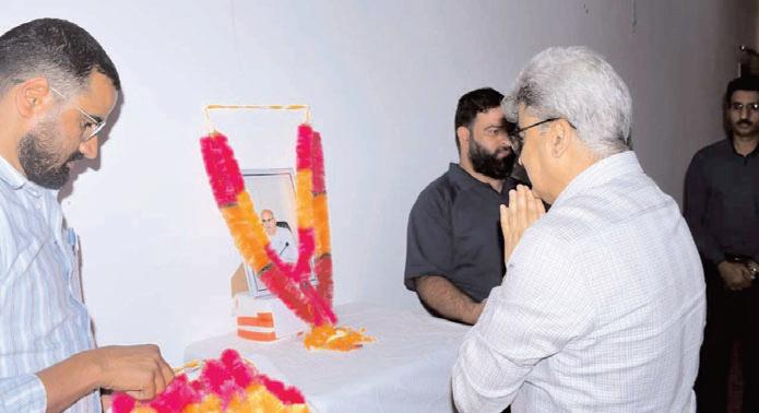 Chief Secretary pays tributes to martyr ADDC Rajouri