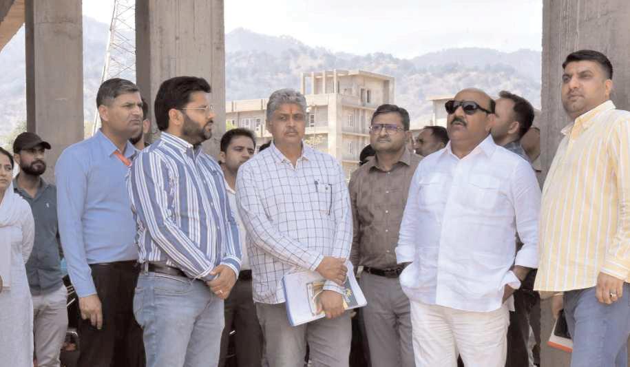 Dy CM inspects development works in GMC Udhampur, Bailey Directs executing agency to complete project by July 2025