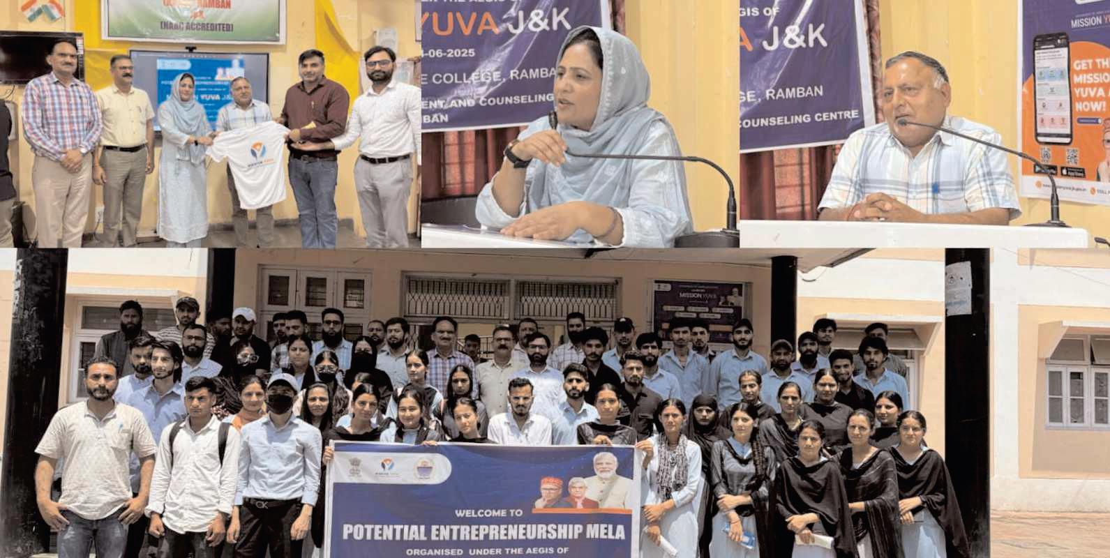 Potential Entrepreneurship Mela held at GDC Ramban