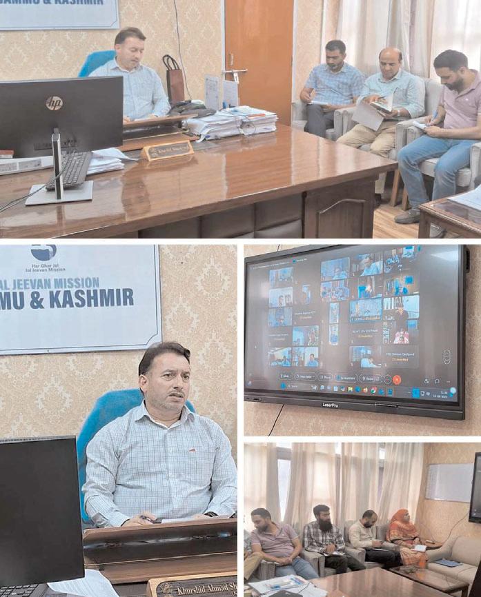 Mission Director Jal Jeevan Mission, J&K urges chief Engineers to expedite Har Ghar Jal certification of reported villages.