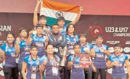 With medals in all 10 categories, India women wrestlers win team title at U23 Asian Ch’ship