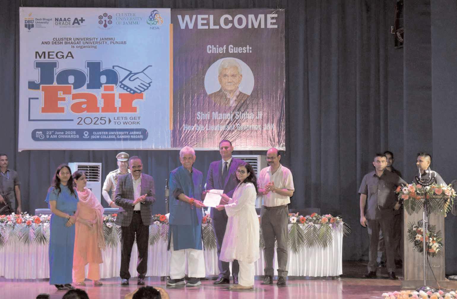 Mega Job Fair 2025 Concludes Successfully at Cluster University of Jammu