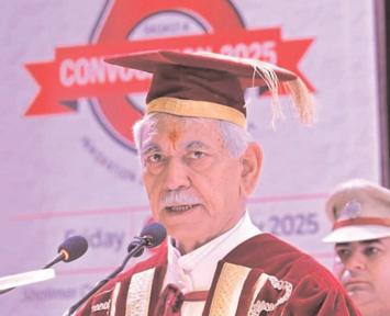 Lieutenant Governor addresses 6th Convocation Ceremony of SKUAST Kashmir
