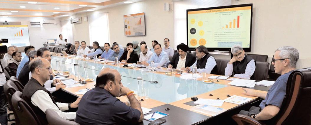 CM Omar Abdullah reviews functioning of Industries & Commerce Department