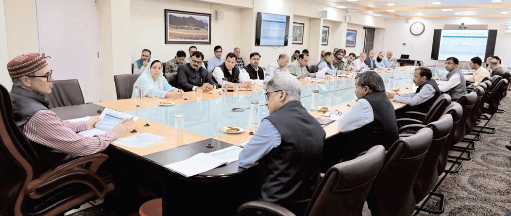 CM Omar Abdullah chairs high-level meeting to review post-flood relief & restoration measures across J&K