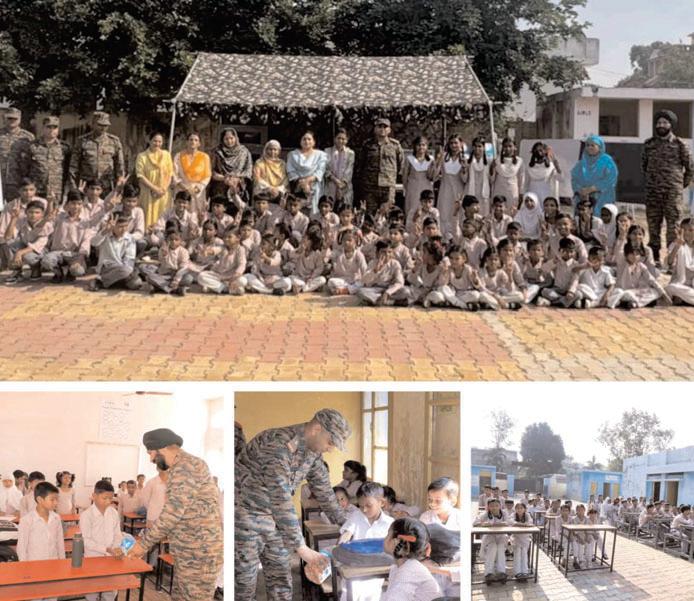 Indian Army's Tiger Division Supports Local Education under Operation Sadbhavana