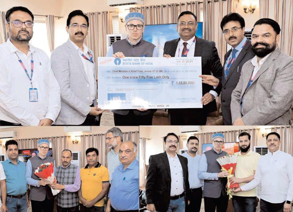 SBI donates Rs 1.55 crore to Chief Minister’s Relief Fund