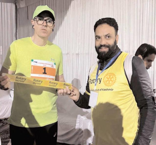Rotary Club of Kashmir Fuels Kashmir Marathon 2.0 with Medical Support & Tourist Hospitality; Honours Honourable Chief Minister.