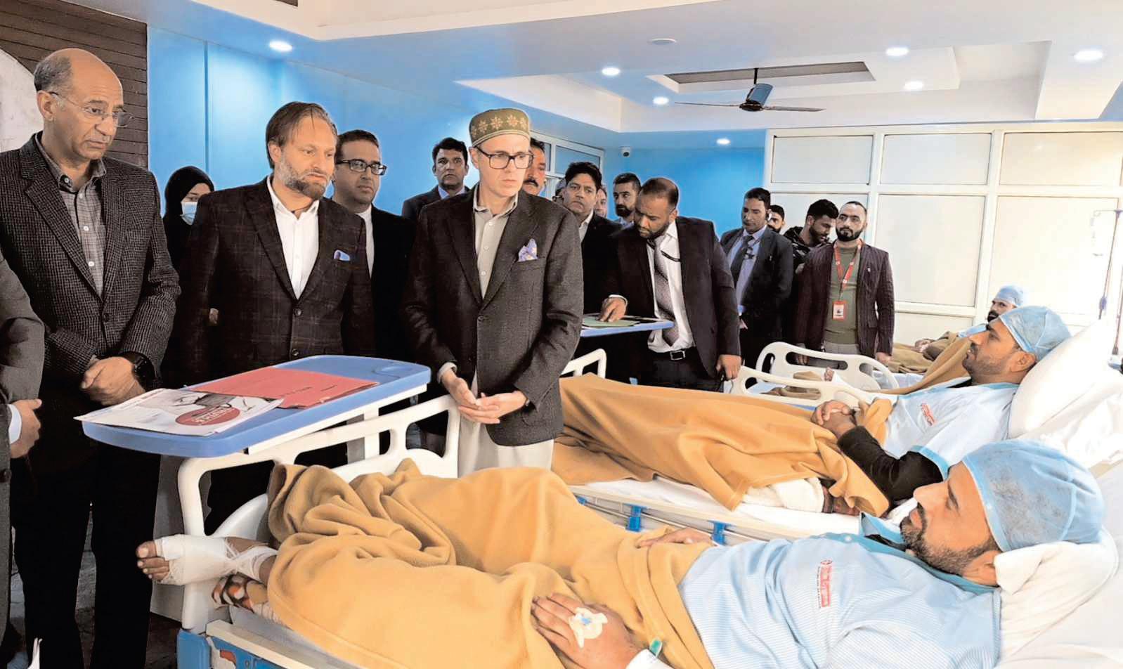 CM Omar Abdullah visits families of Nowgam blast, assures full support