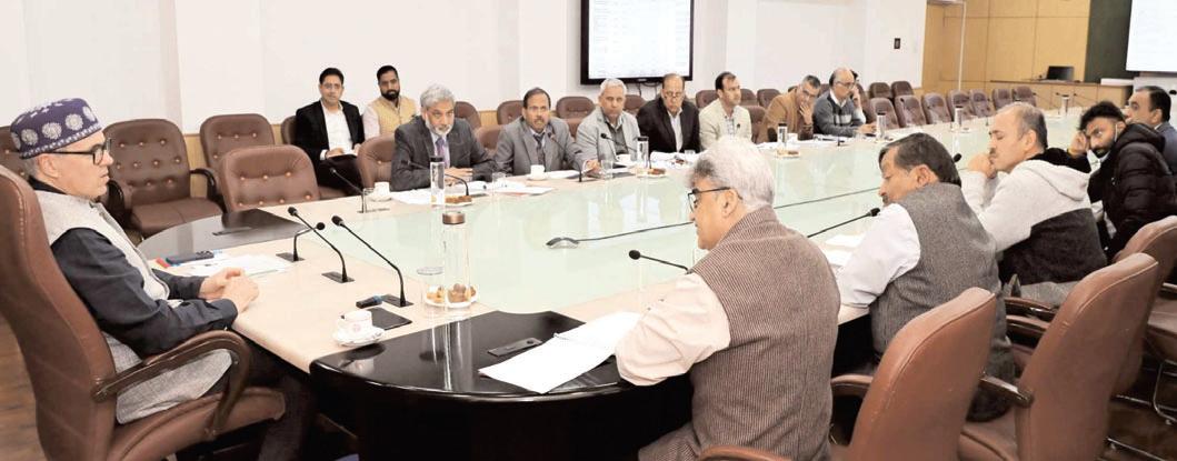 CM Omar Abdullah reviews progress in completion of Revenue Department projects, calls for early execution of pending works