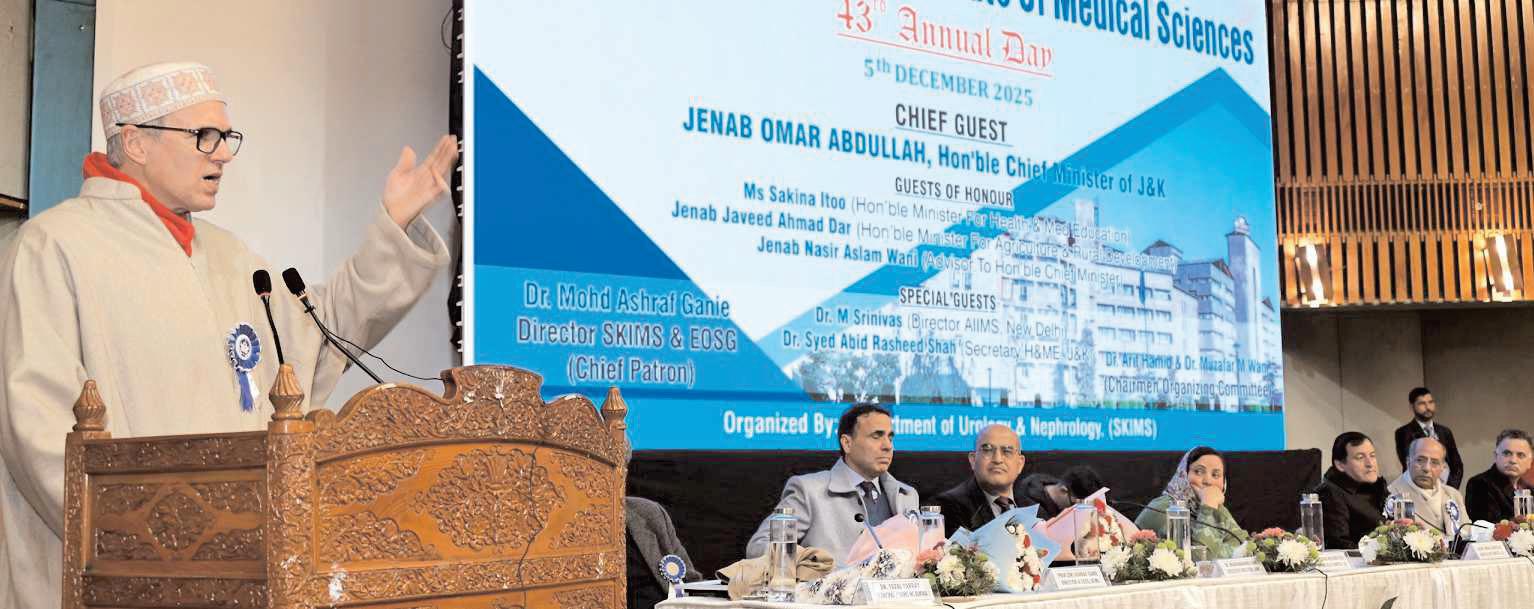 CM Omar Abdullah addresses 43rd foundation day of SKIMS