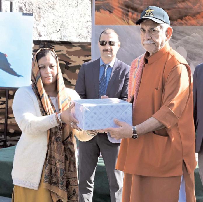 Lieutenant Governor unveils 108-ft high mast National Flag at Kachrial