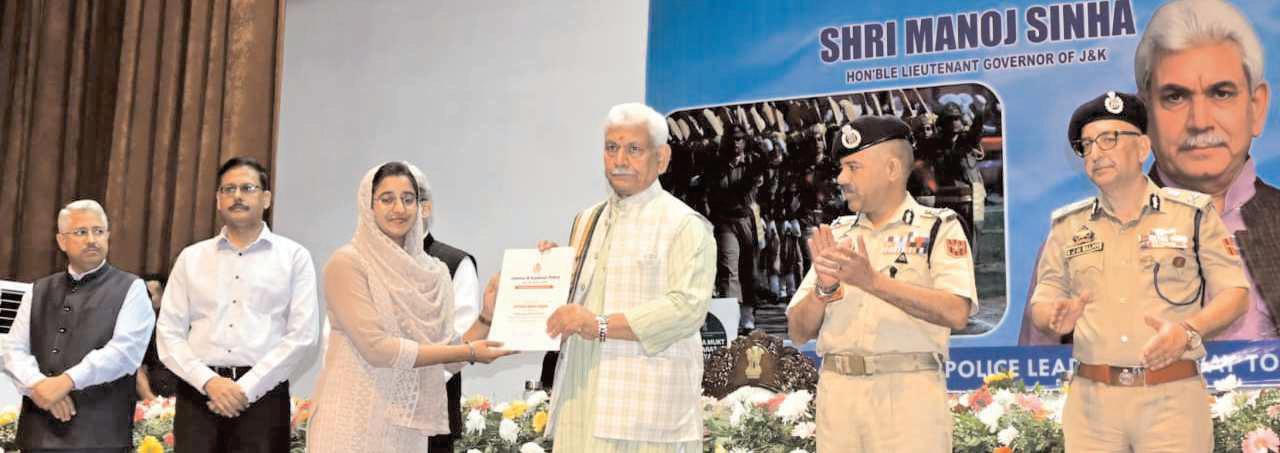 Lieutenant Governor Hands Over Appointment Letters to Newly Appointed Constables of J&K Police