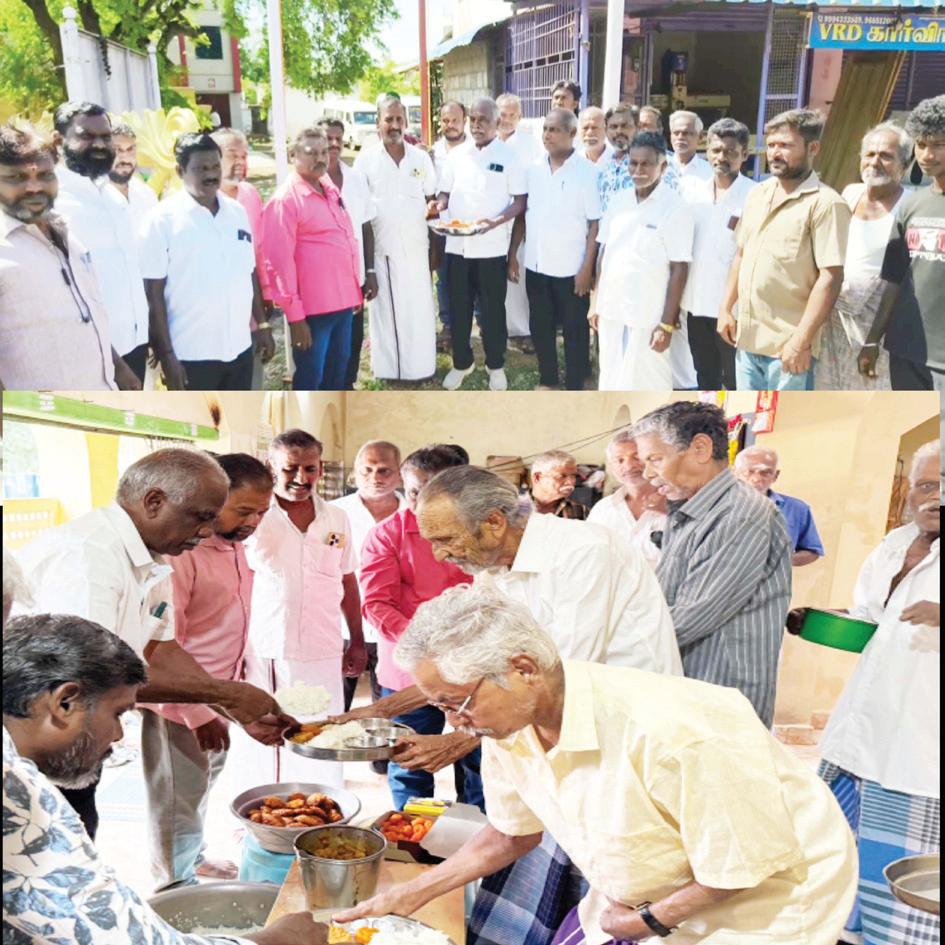 டாக்டர் கருணாநிதி 102வது பிறந்தநாளை முன்னிட்டு அன்பு தொண்டு இல்லத்தில் கேக் வெட்டி அன்னதானம் வழங்கல்