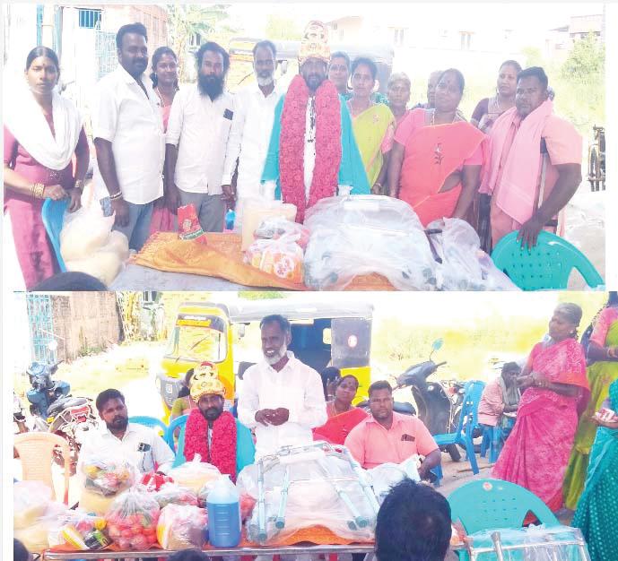 பொன்னேரியில் மாற்றுத்திறனாளிகளுக்கு உபகரணங்கள் வழங்கும் நிகழ்ச்சி