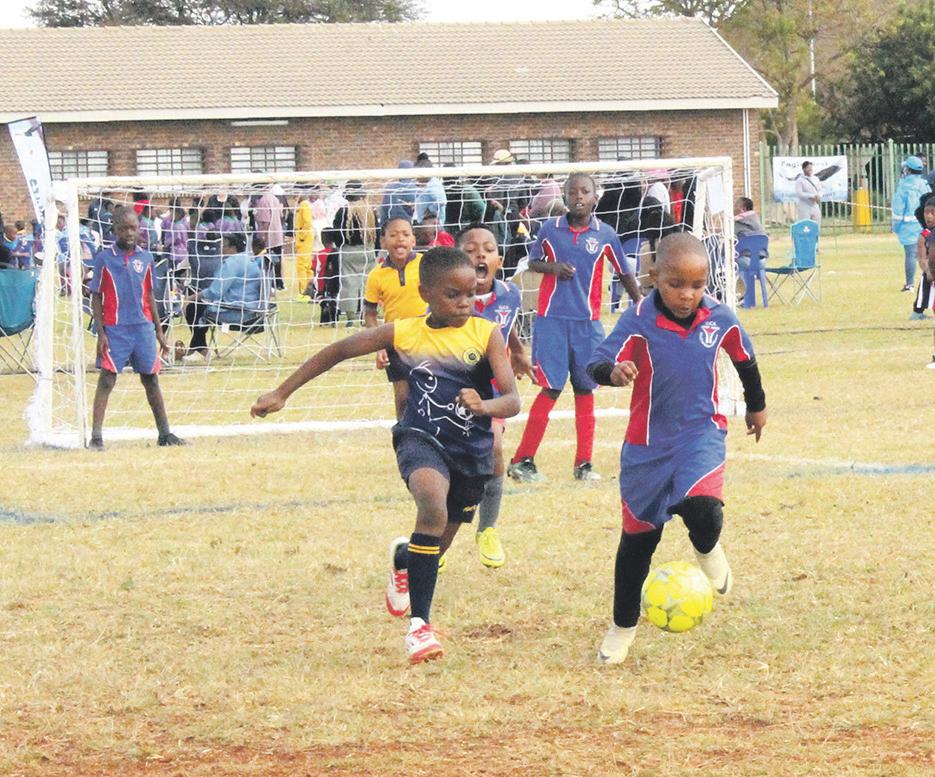 A day of mini soccer, netball
