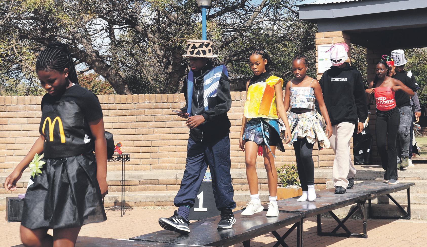MH Gr 8s dazzle at eco-chic fashion show