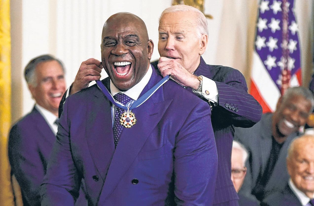 Biden Awards Medal of Freedom to Hillary Clinton, Johnson and Others