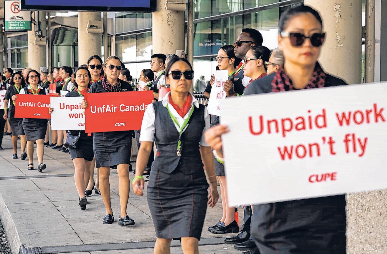 Air Canada to Suspend Operations As Flight Attendants Plan to Strike ...