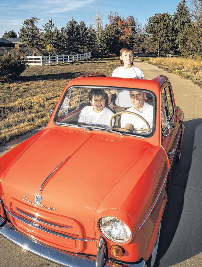 A Two-Door Vespa That Draws Crowds