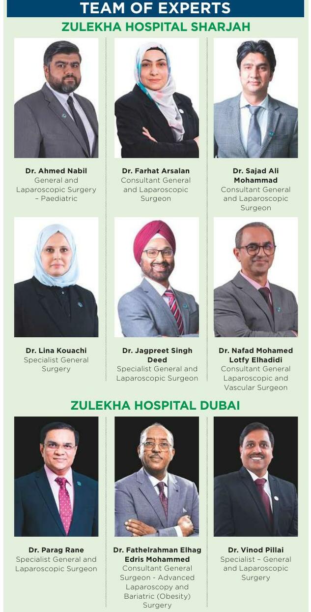 Expert surgical care and procedures at Zulekha Hospital Dubai and Sharjah