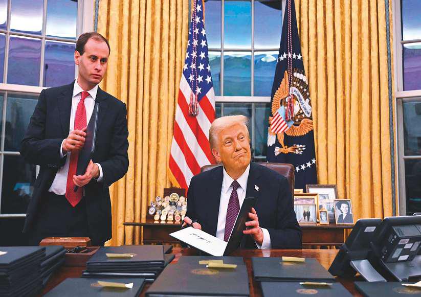 Trump pushes the limits of presidency in first 100 days