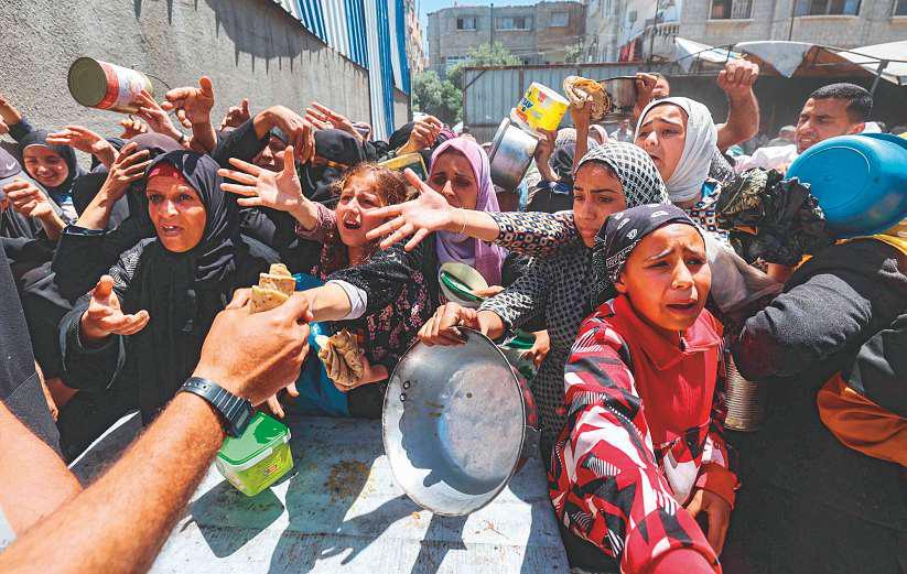 'Hunger breaks everything': Gazans scramble for food aid