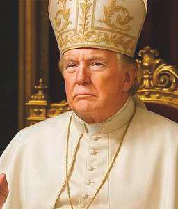 Trump AI pope photo sparks backlash