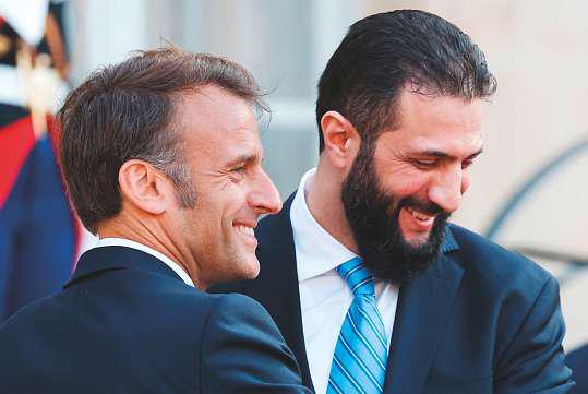 Macron tells visiting Sharaa to protect the rights of 'all Syrians'