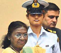 First woman Navy officer to be president's ADC