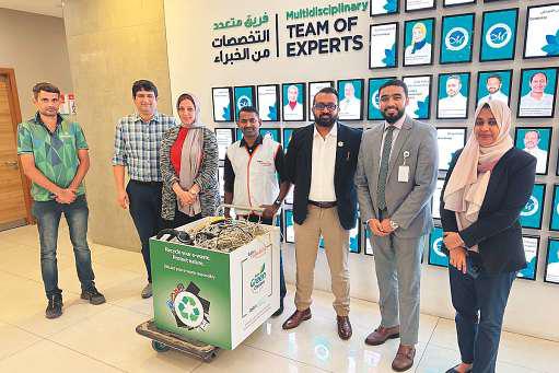 Aster Volunteers UAE recycle 750kg e-waste