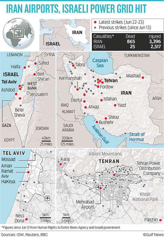 Israel targets Guards, Tehran prison in new wave of strikes