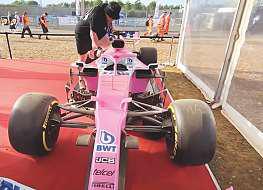 Damage to classic F1 cars mars British GP