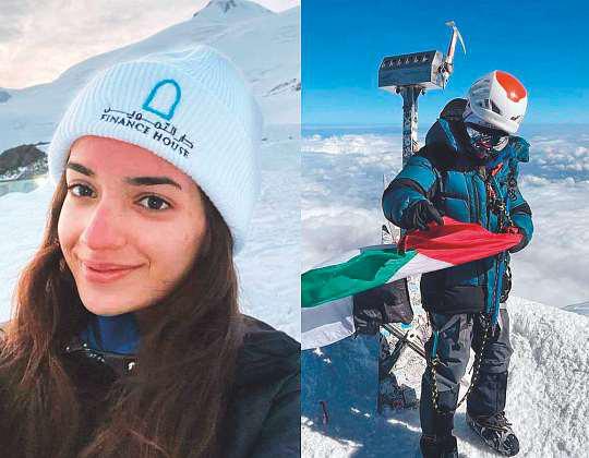 Fatima youngest Emirati to scale Europe's highest peak