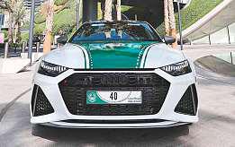Dubai Police add luxury Audi RS7 to fleet