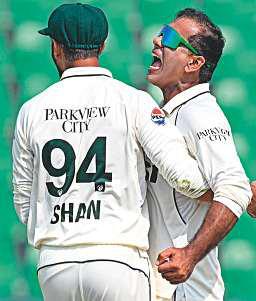 Noman stars as Pakistan win first Test