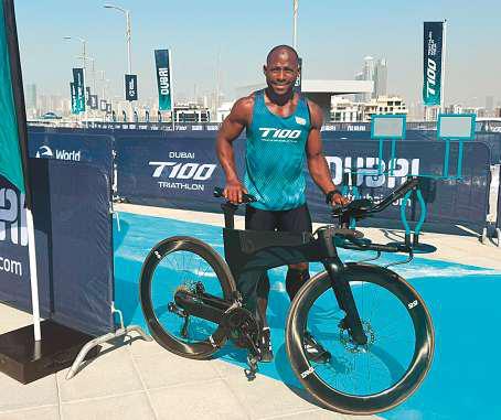 Dubai's Souleymane all set to complete 100 triathlons in 100 days