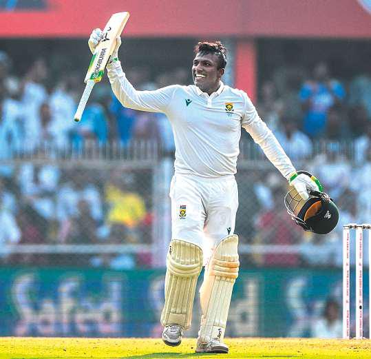 Muthusamy celebrates 'awesome' Test journey