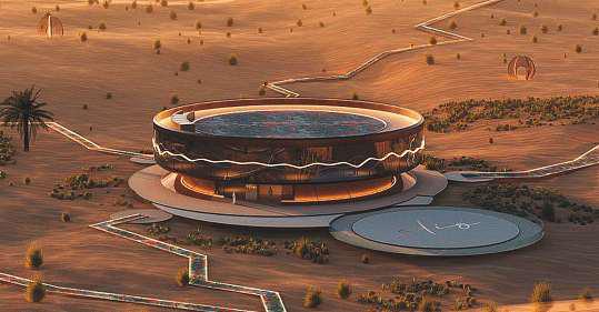 Now, how about a ‘spaceship’ in Dubai desert?
