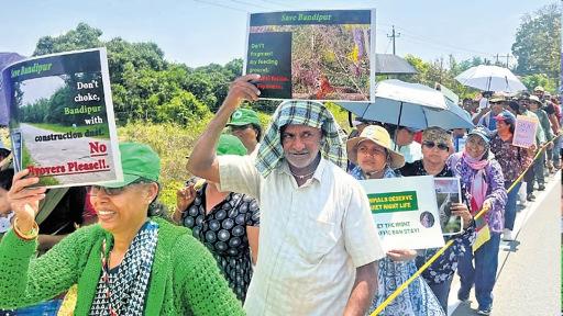 Greens rally against lifting of night ban in Bandipur reserve, MLA says no such proposal