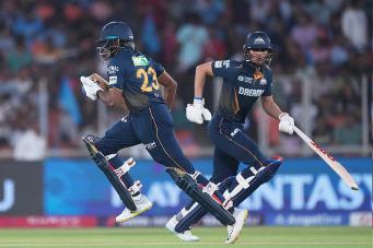 IPL 2025 GT vs RR : Gujarat off to a solid start despite losing Gill early as Powerplay ends
