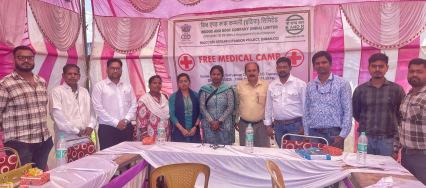 Free Health Check up Camp organised by Bridge and Roof Company (India) Limited at NALCO Damanjodi Extension Project