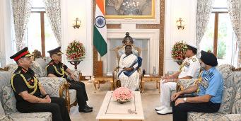 CDS, chiefs of three Armed Forces brief President Murmu on Operation Sindoor