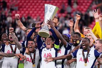 Tottenham beats Man United 1-0 for Europa League title and ends long trophy drought